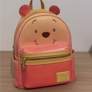 Loungefly Winnie the Pooh Cosplay Sequin & Glitter Mini Backpack